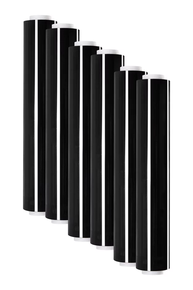 Stretch fólie - ruční 23 mic - černá strečová fólie